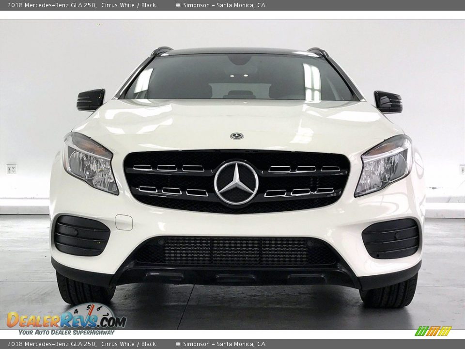 2018 Mercedes-Benz GLA 250 Cirrus White / Black Photo #2