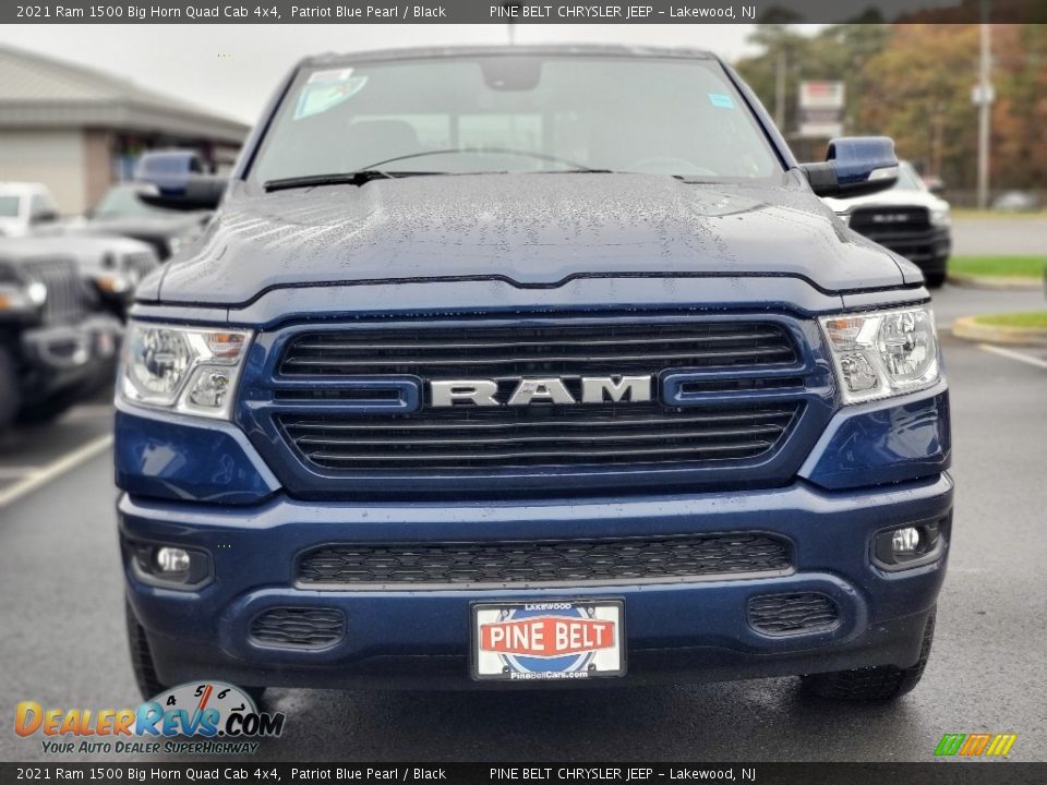 2021 Ram 1500 Big Horn Quad Cab 4x4 Patriot Blue Pearl / Black Photo #3