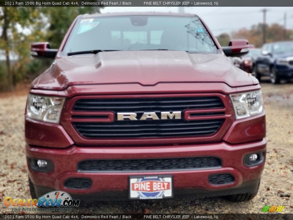 2021 Ram 1500 Big Horn Quad Cab 4x4 Delmonico Red Pearl / Black Photo #3
