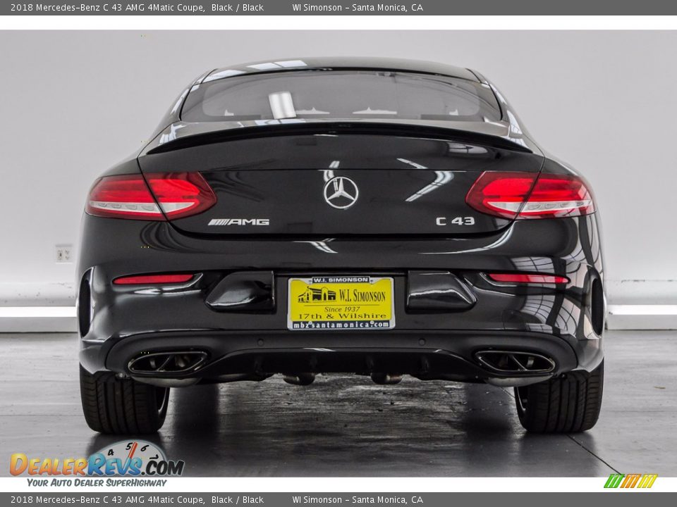 2018 Mercedes-Benz C 43 AMG 4Matic Coupe Black / Black Photo #4