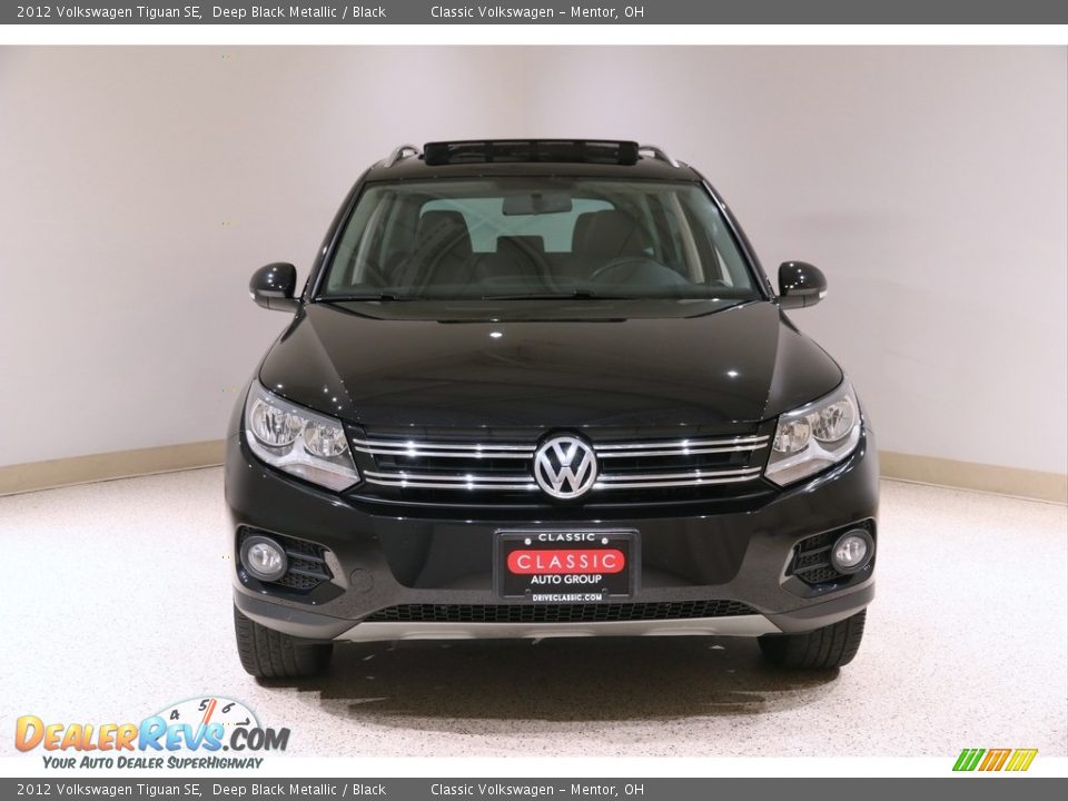 2012 Volkswagen Tiguan SE Deep Black Metallic / Black Photo #2
