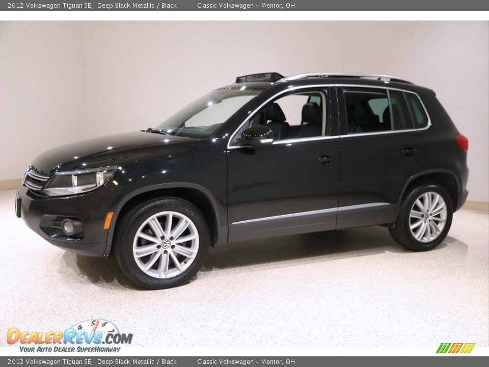 2012 Volkswagen Tiguan SE Deep Black Metallic / Black Photo #3