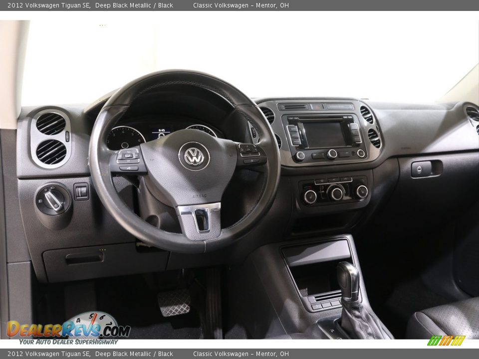 2012 Volkswagen Tiguan SE Deep Black Metallic / Black Photo #6