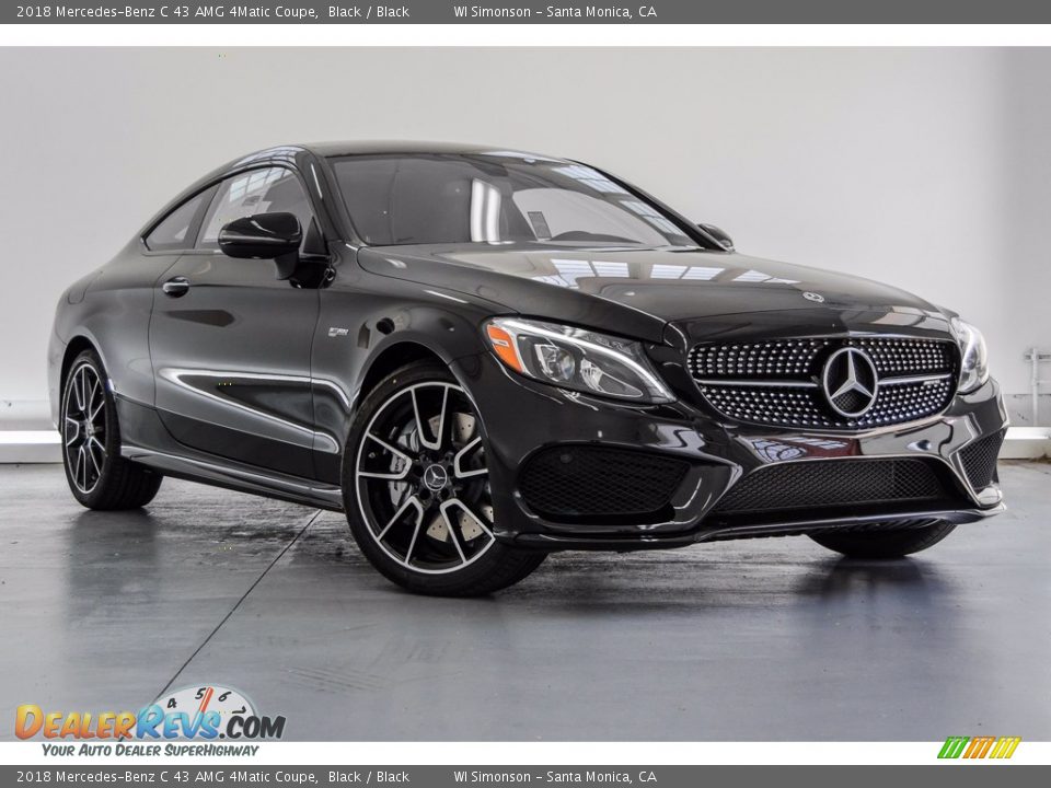 2018 Mercedes-Benz C 43 AMG 4Matic Coupe Black / Black Photo #12