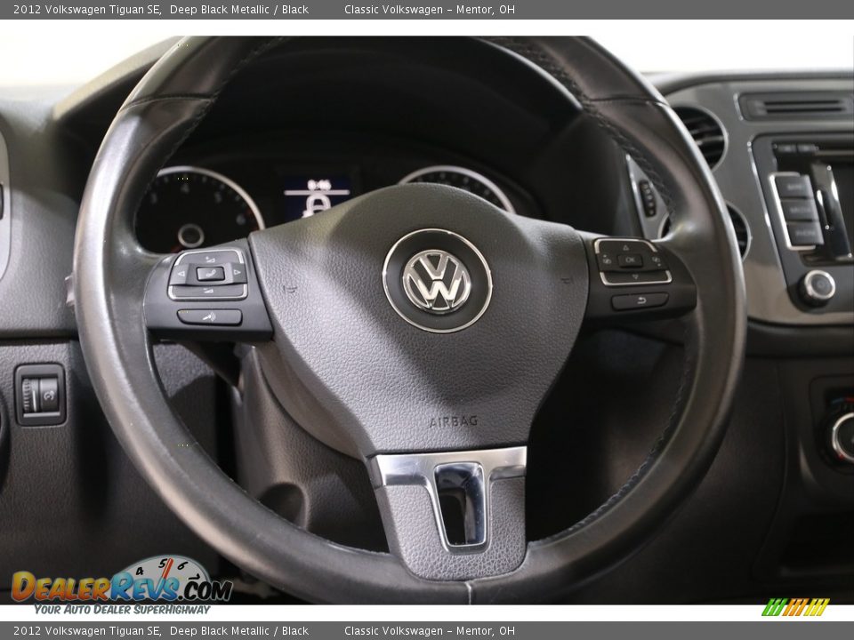 2012 Volkswagen Tiguan SE Deep Black Metallic / Black Photo #7