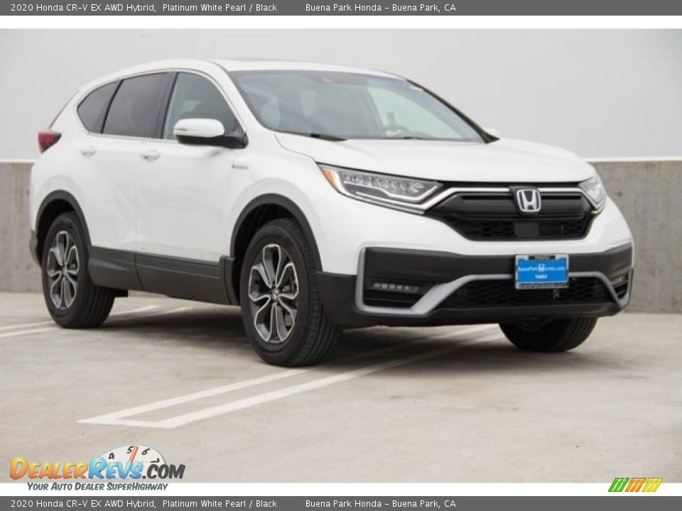 2020 Honda CR-V EX AWD Hybrid Platinum White Pearl / Black Photo #1