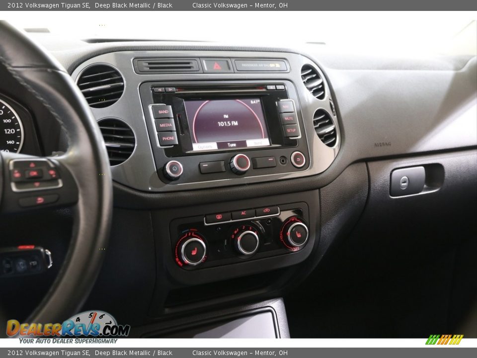 2012 Volkswagen Tiguan SE Deep Black Metallic / Black Photo #9