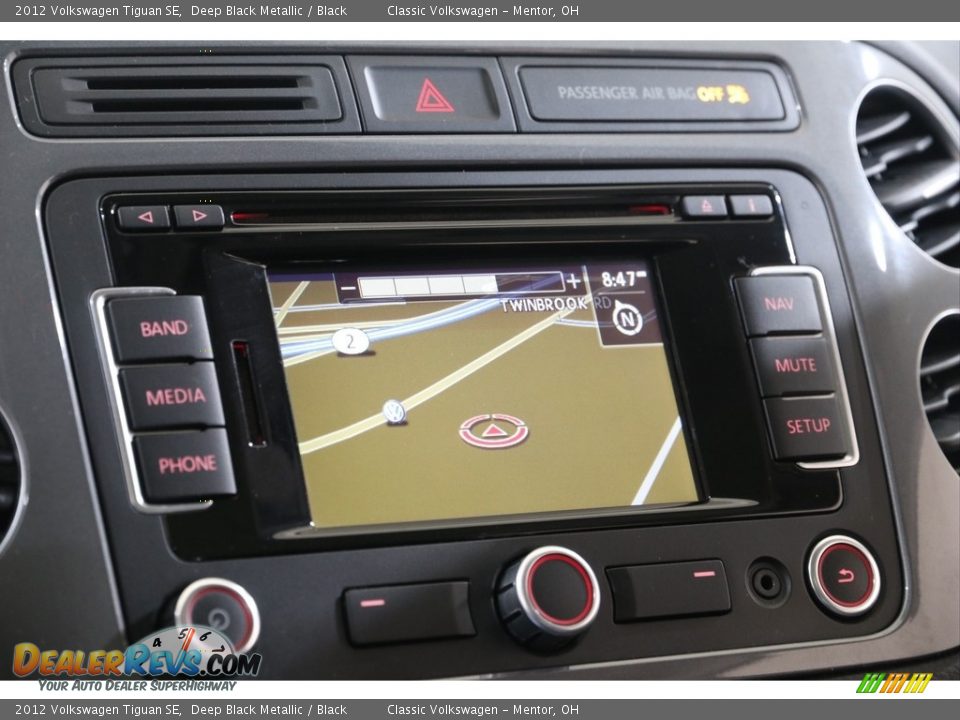 2012 Volkswagen Tiguan SE Deep Black Metallic / Black Photo #11