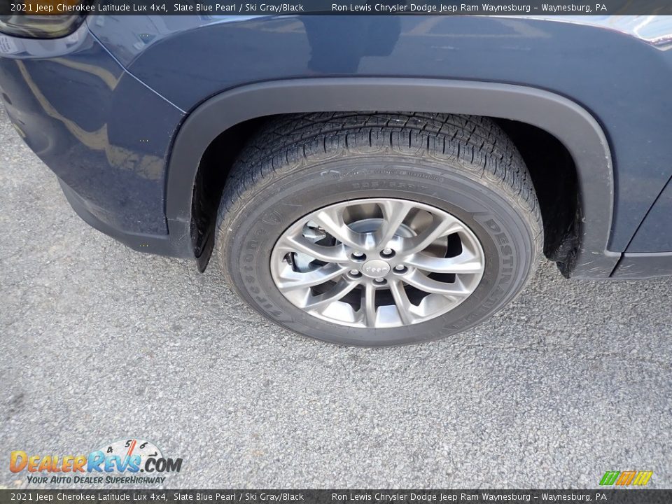 2021 Jeep Cherokee Latitude Lux 4x4 Slate Blue Pearl / Ski Gray/Black Photo #2