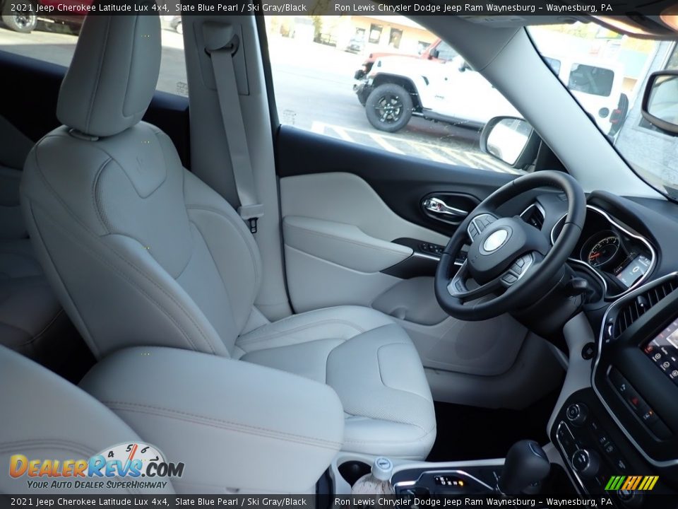 2021 Jeep Cherokee Latitude Lux 4x4 Slate Blue Pearl / Ski Gray/Black Photo #10