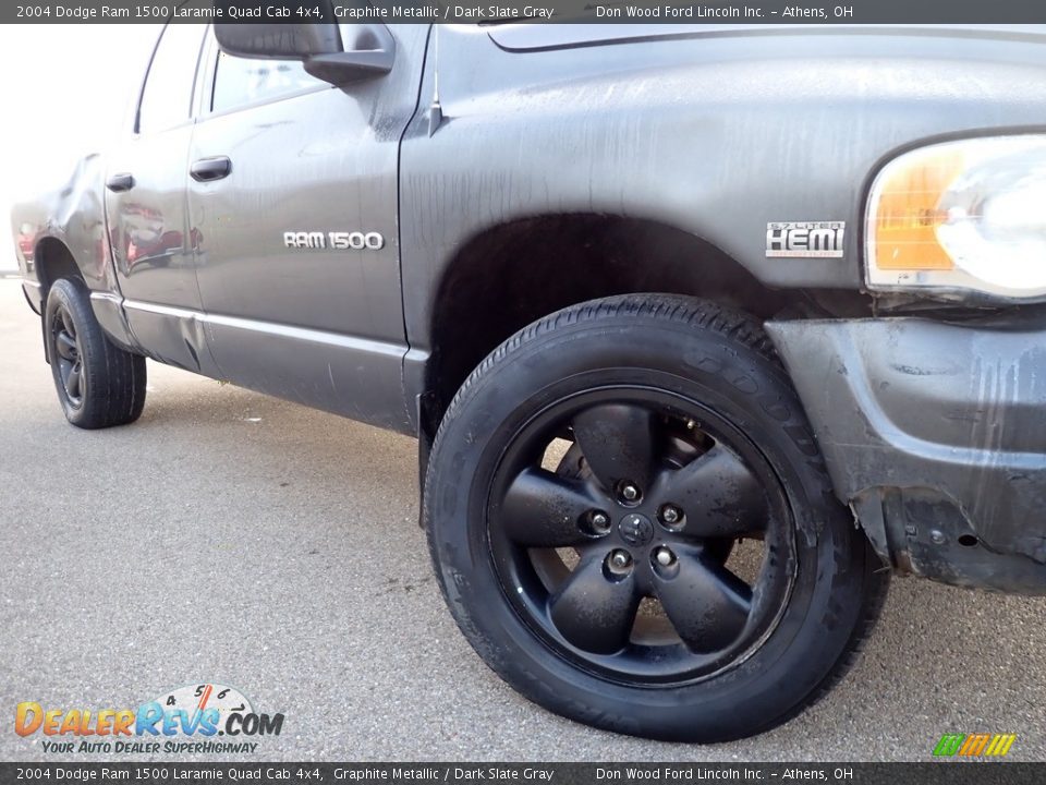 2004 Dodge Ram 1500 Laramie Quad Cab 4x4 Graphite Metallic / Dark Slate Gray Photo #3