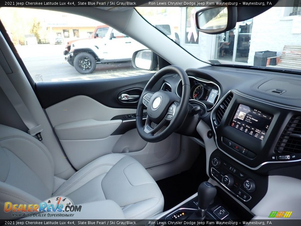 2021 Jeep Cherokee Latitude Lux 4x4 Slate Blue Pearl / Ski Gray/Black Photo #11