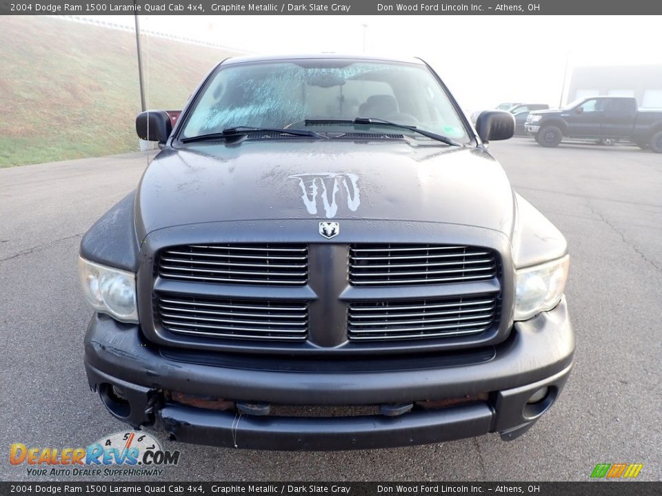 2004 Dodge Ram 1500 Laramie Quad Cab 4x4 Graphite Metallic / Dark Slate Gray Photo #4