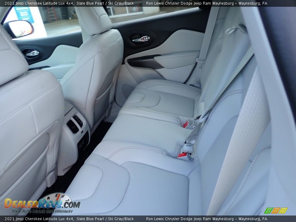 2021 Jeep Cherokee Latitude Lux 4x4 Slate Blue Pearl / Ski Gray/Black Photo #12