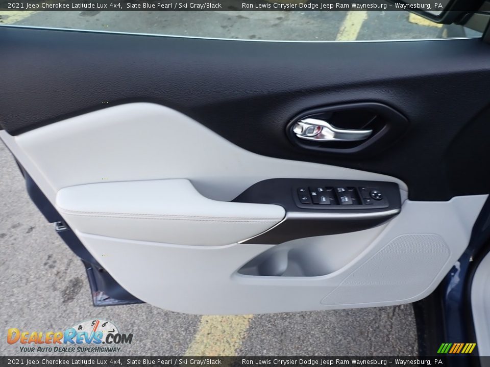 2021 Jeep Cherokee Latitude Lux 4x4 Slate Blue Pearl / Ski Gray/Black Photo #14