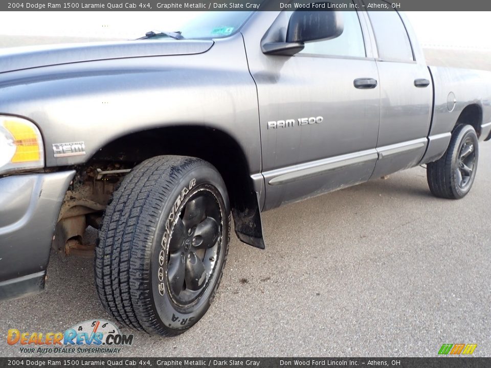 2004 Dodge Ram 1500 Laramie Quad Cab 4x4 Graphite Metallic / Dark Slate Gray Photo #7