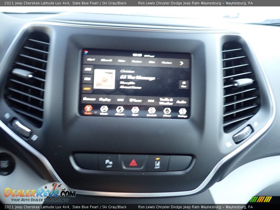 2021 Jeep Cherokee Latitude Lux 4x4 Slate Blue Pearl / Ski Gray/Black Photo #16