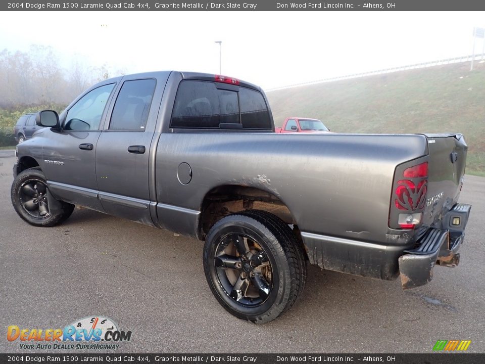 2004 Dodge Ram 1500 Laramie Quad Cab 4x4 Graphite Metallic / Dark Slate Gray Photo #8