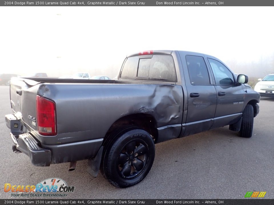 2004 Dodge Ram 1500 Laramie Quad Cab 4x4 Graphite Metallic / Dark Slate Gray Photo #11