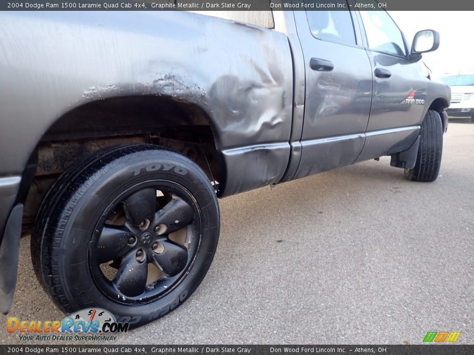 2004 Dodge Ram 1500 Laramie Quad Cab 4x4 Graphite Metallic / Dark Slate Gray Photo #12