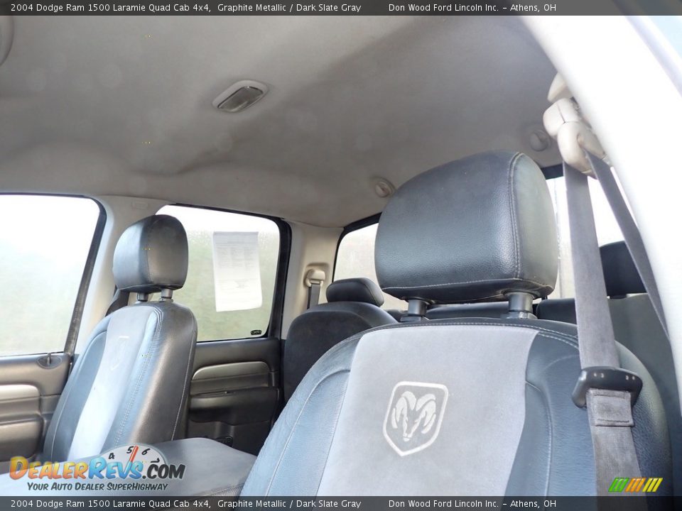 2004 Dodge Ram 1500 Laramie Quad Cab 4x4 Graphite Metallic / Dark Slate Gray Photo #19