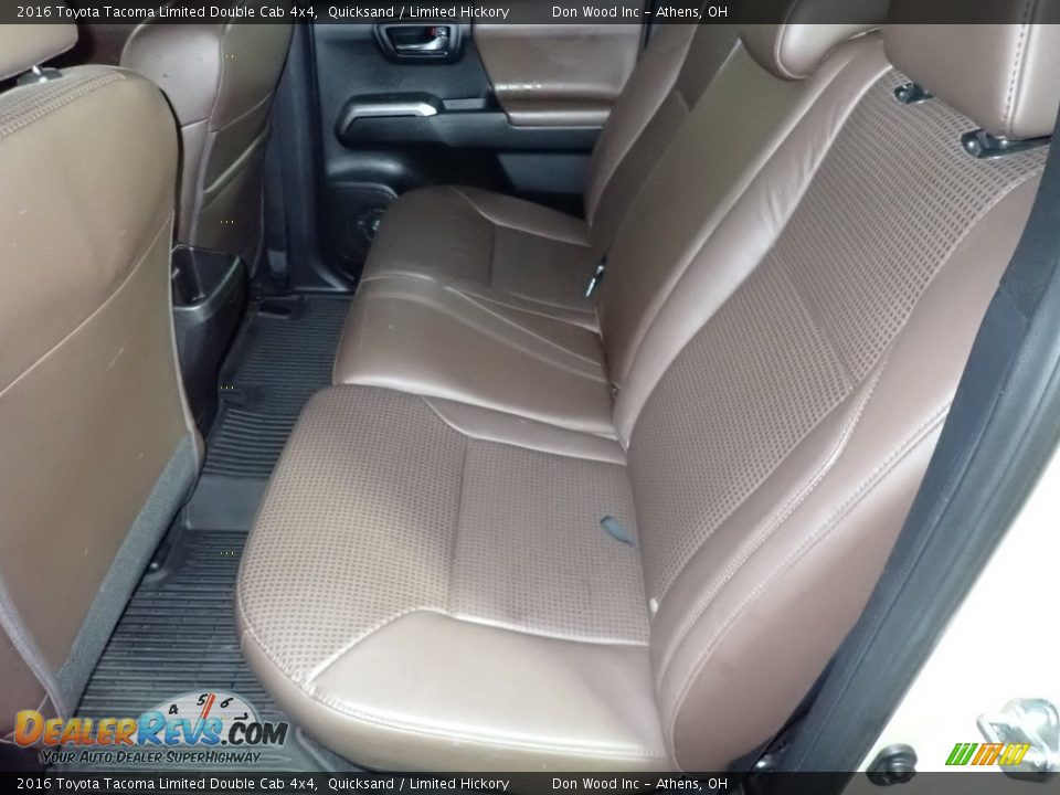 Rear Seat of 2016 Toyota Tacoma Limited Double Cab 4x4 Photo #21