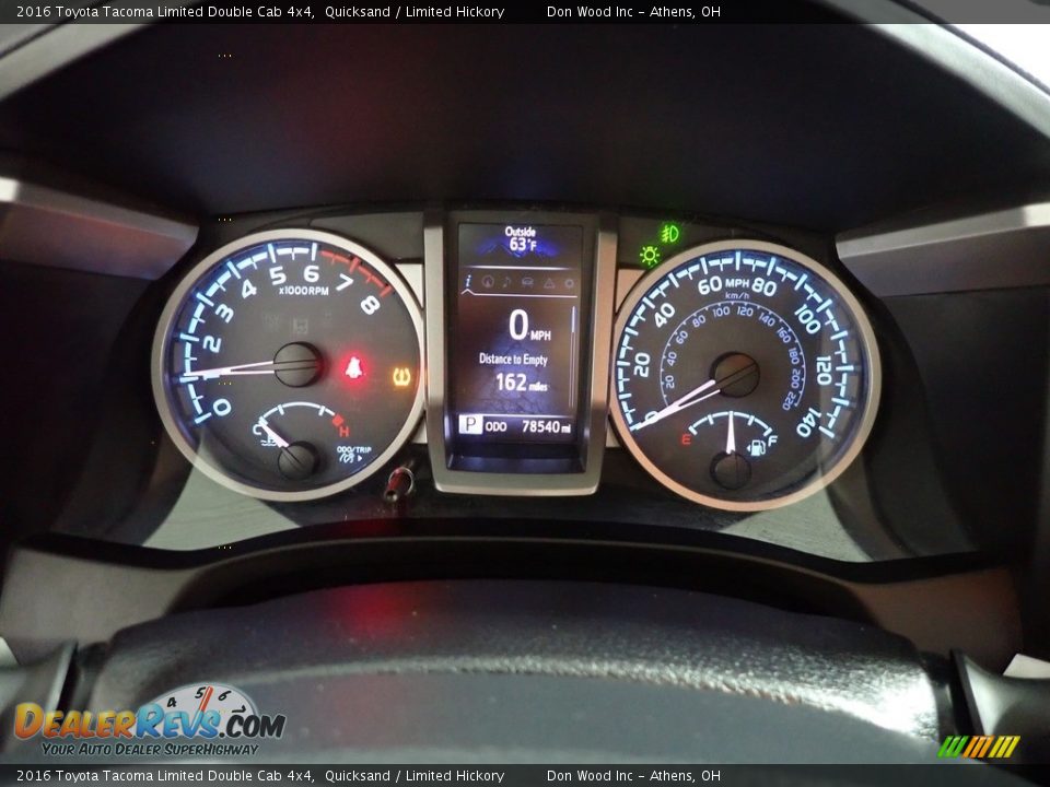 2016 Toyota Tacoma Limited Double Cab 4x4 Gauges Photo #27