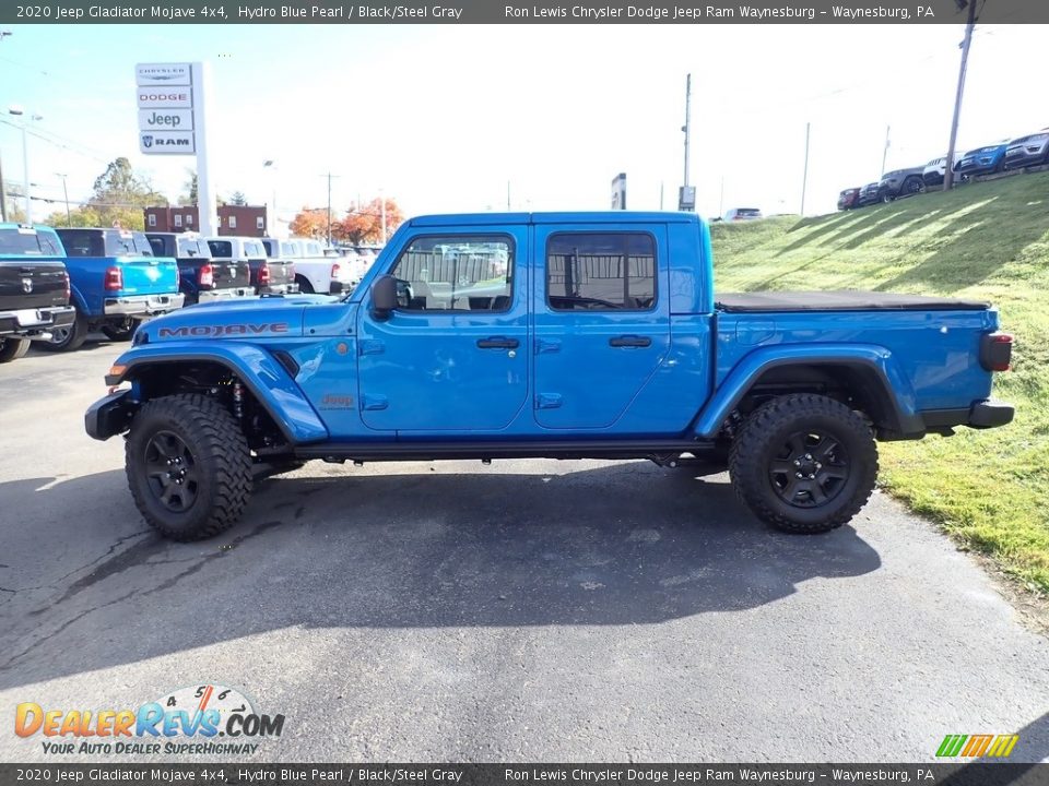 2020 Jeep Gladiator Mojave 4x4 Hydro Blue Pearl / Black/Steel Gray Photo #2