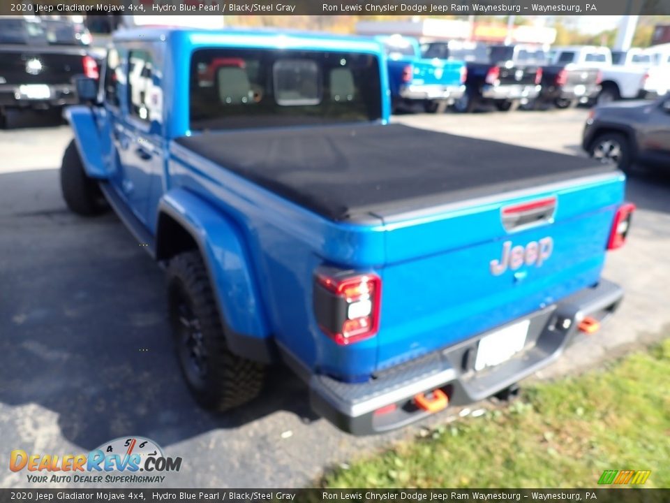 2020 Jeep Gladiator Mojave 4x4 Hydro Blue Pearl / Black/Steel Gray Photo #3