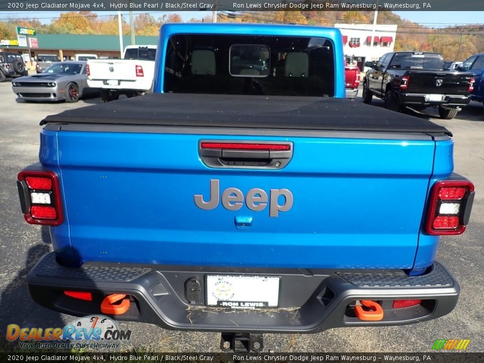2020 Jeep Gladiator Mojave 4x4 Hydro Blue Pearl / Black/Steel Gray Photo #4