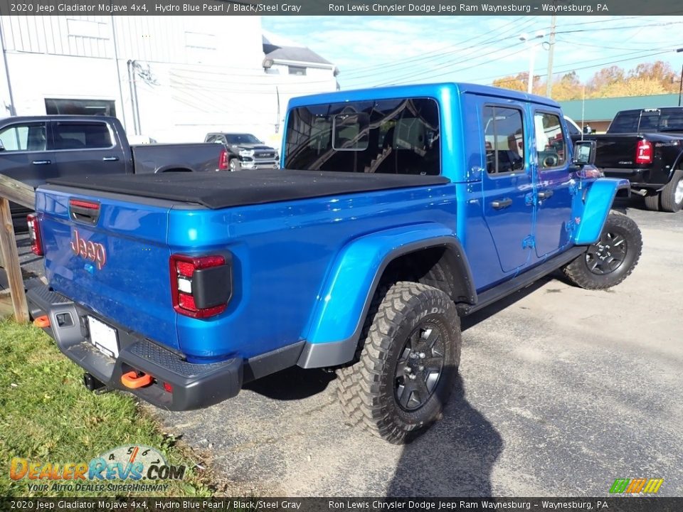 2020 Jeep Gladiator Mojave 4x4 Hydro Blue Pearl / Black/Steel Gray Photo #5