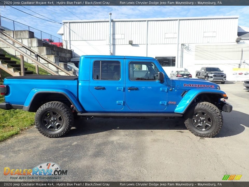 2020 Jeep Gladiator Mojave 4x4 Hydro Blue Pearl / Black/Steel Gray Photo #6