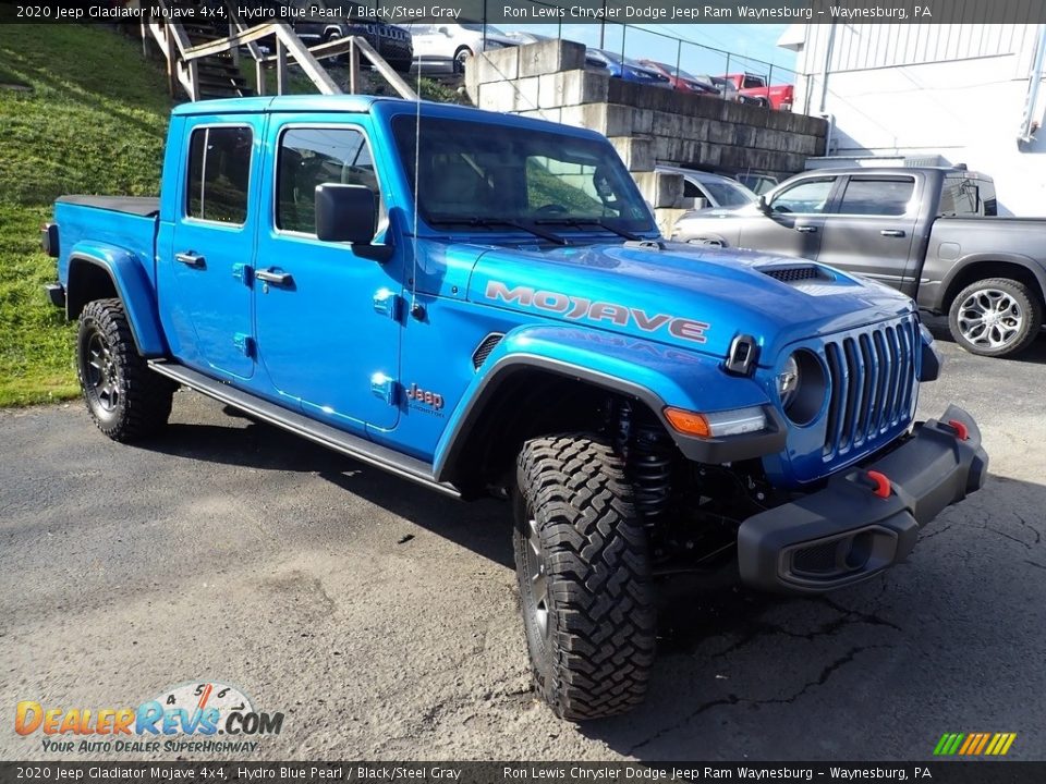 2020 Jeep Gladiator Mojave 4x4 Hydro Blue Pearl / Black/Steel Gray Photo #7