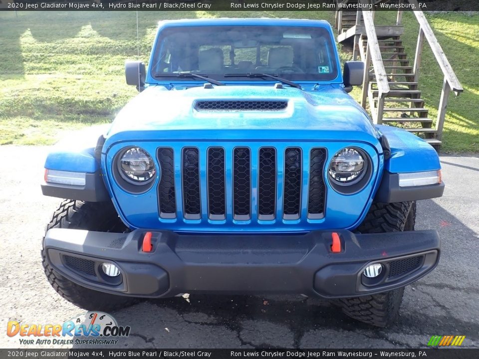 2020 Jeep Gladiator Mojave 4x4 Hydro Blue Pearl / Black/Steel Gray Photo #8