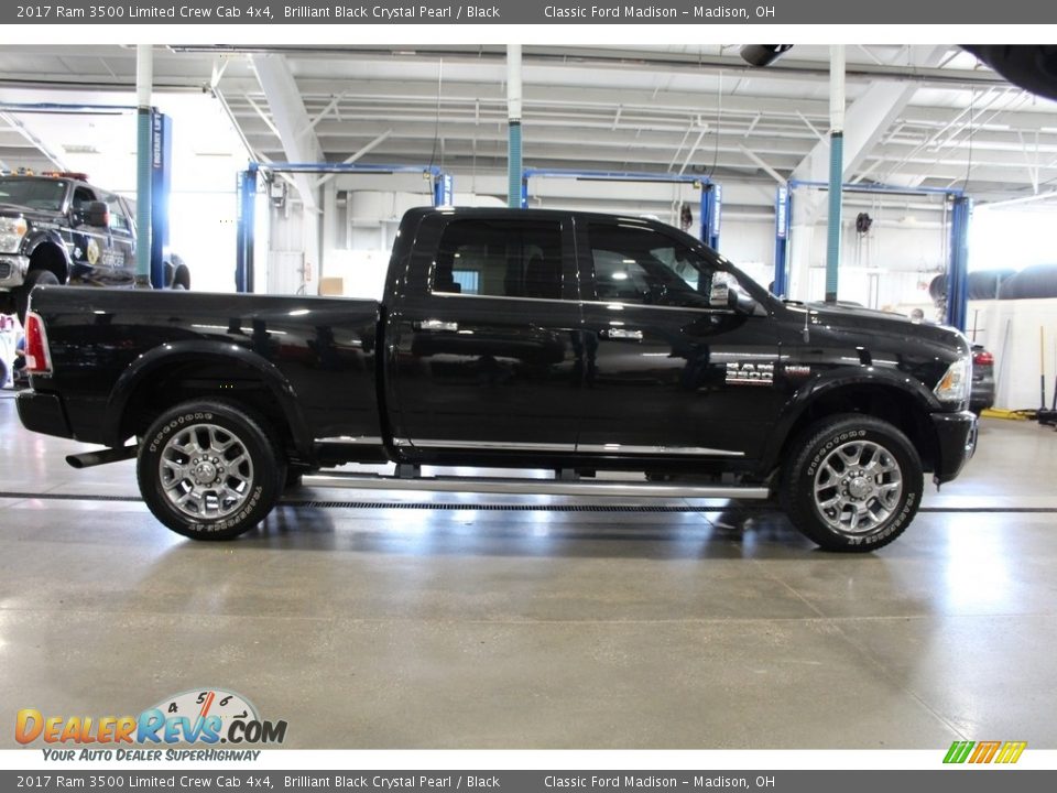 2017 Ram 3500 Limited Crew Cab 4x4 Brilliant Black Crystal Pearl / Black Photo #5