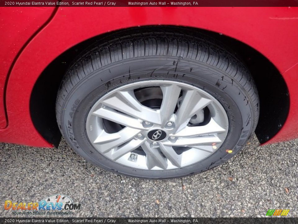 2020 Hyundai Elantra Value Edition Scarlet Red Pearl / Gray Photo #7