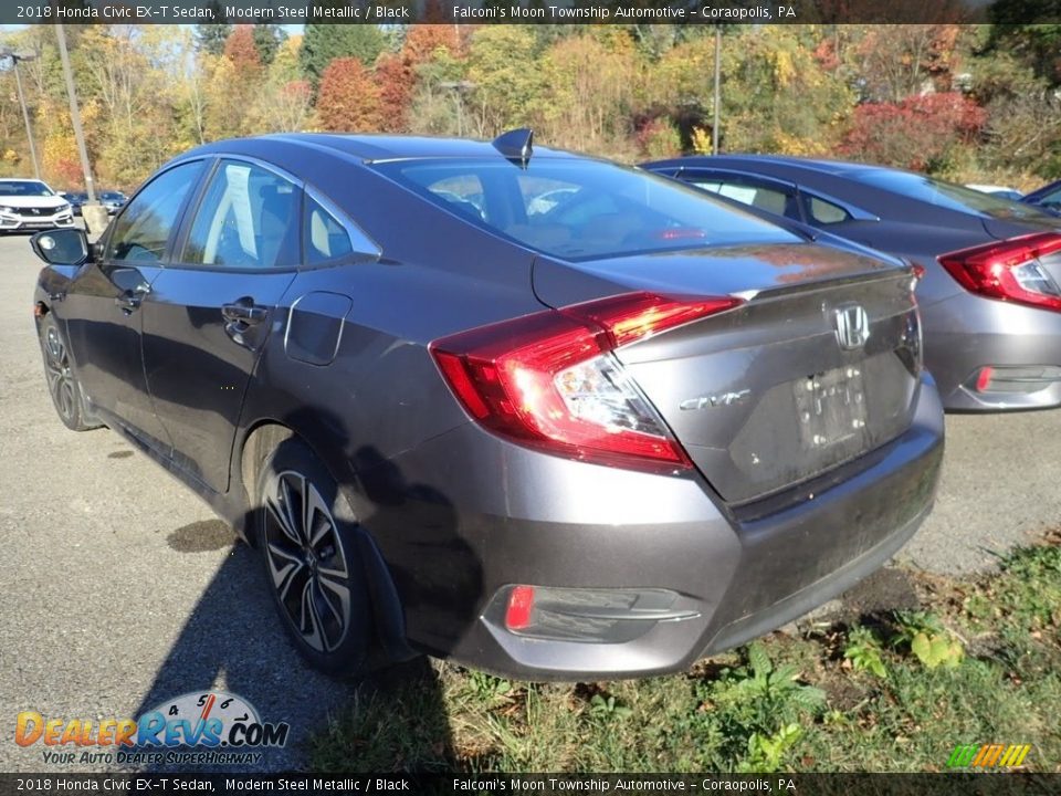 2018 Honda Civic EX-T Sedan Modern Steel Metallic / Black Photo #2