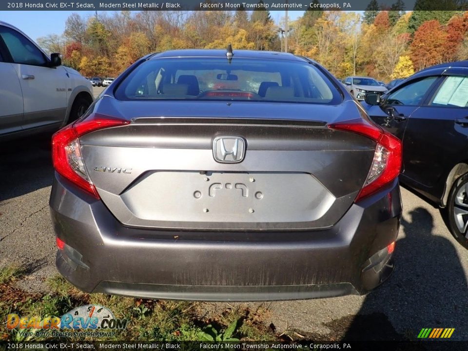 2018 Honda Civic EX-T Sedan Modern Steel Metallic / Black Photo #3