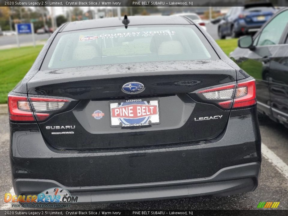 2020 Subaru Legacy 2.5i Limited Crystal Black Silica / Warm Ivory Photo #3