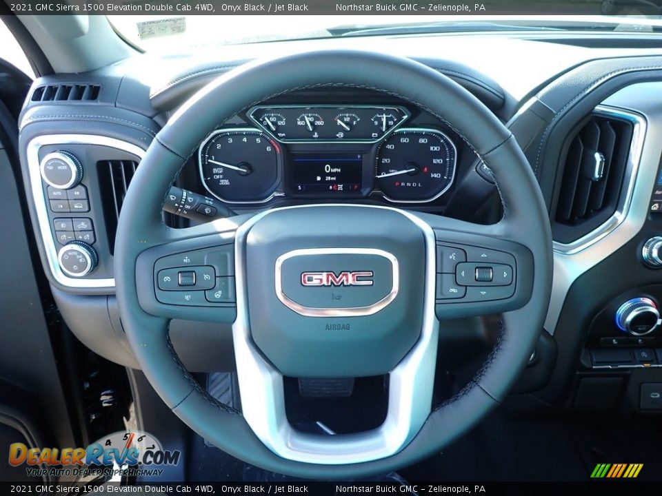 2021 GMC Sierra 1500 Elevation Double Cab 4WD Steering Wheel Photo #16