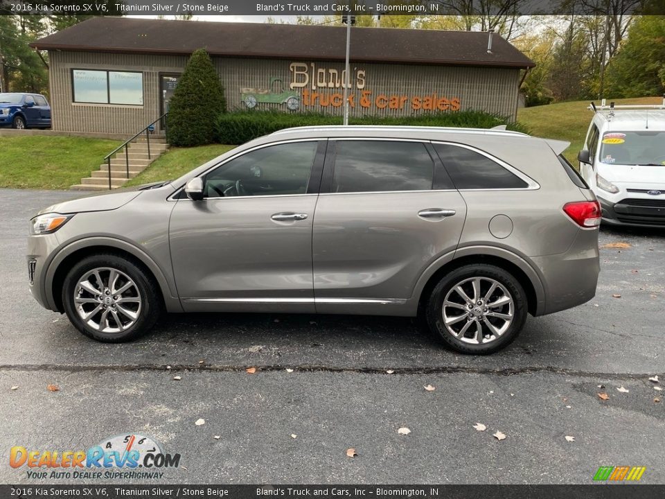 2016 Kia Sorento SX V6 Titanium Silver / Stone Beige Photo #1