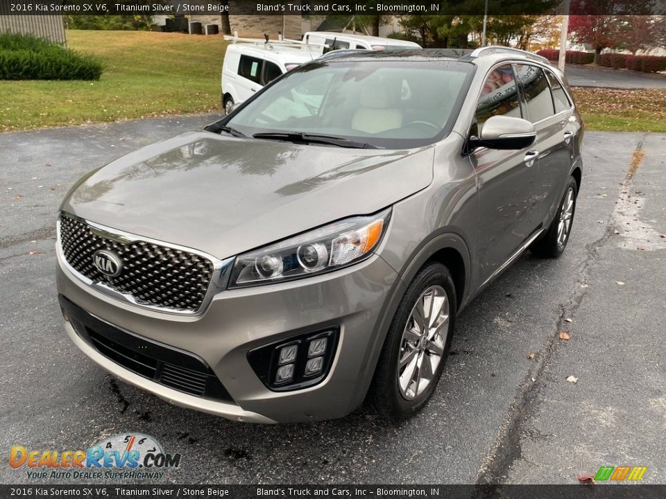 2016 Kia Sorento SX V6 Titanium Silver / Stone Beige Photo #2