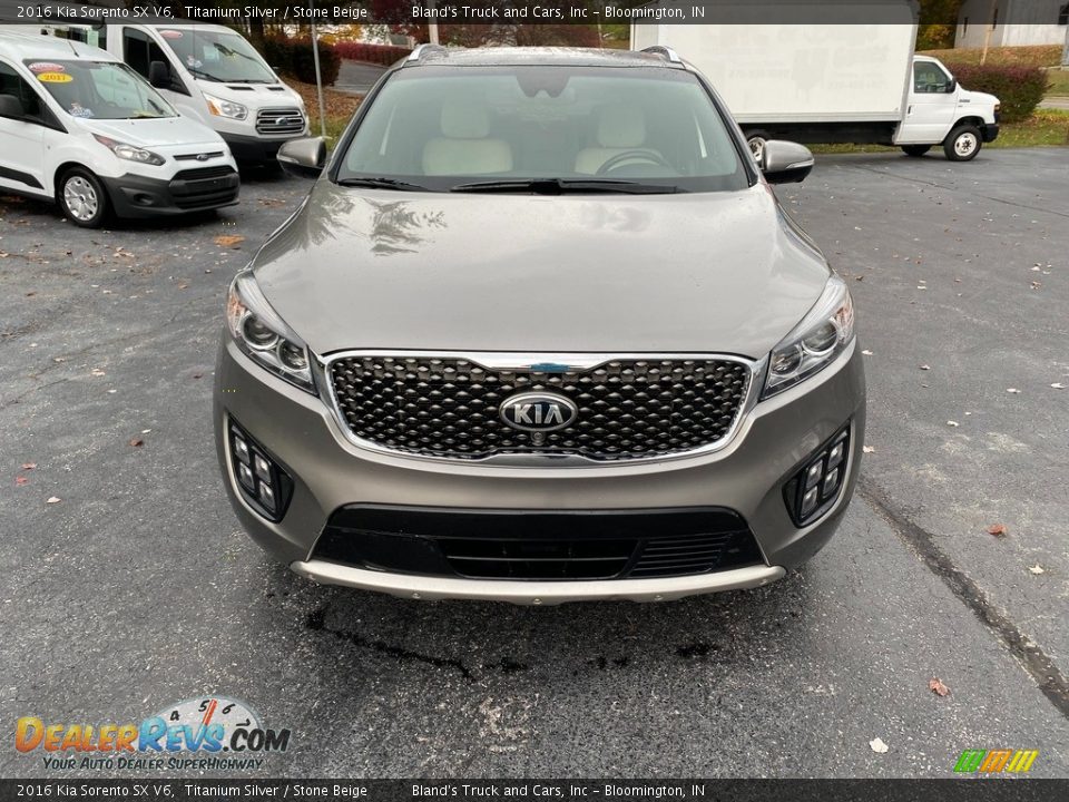 2016 Kia Sorento SX V6 Titanium Silver / Stone Beige Photo #3