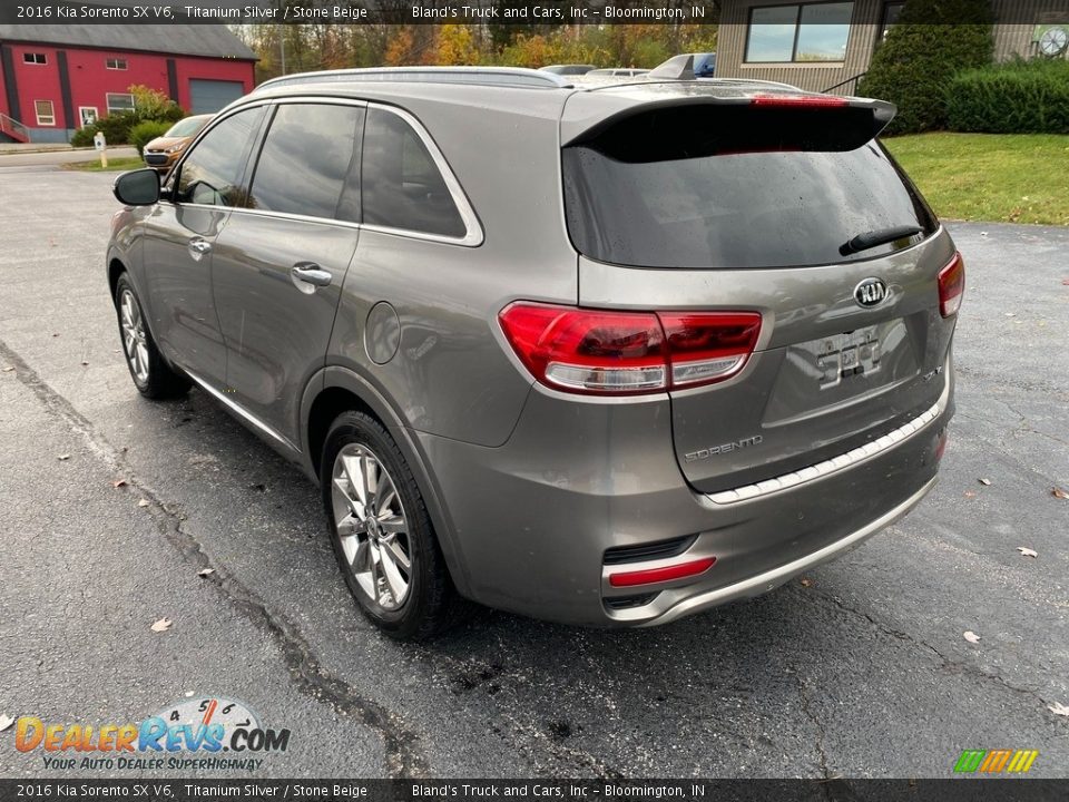 2016 Kia Sorento SX V6 Titanium Silver / Stone Beige Photo #8