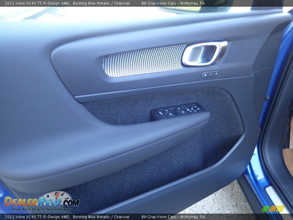 2021 Volvo XC40 T5 R-Design AWD Bursting Blue Metallic / Charcoal Photo #11