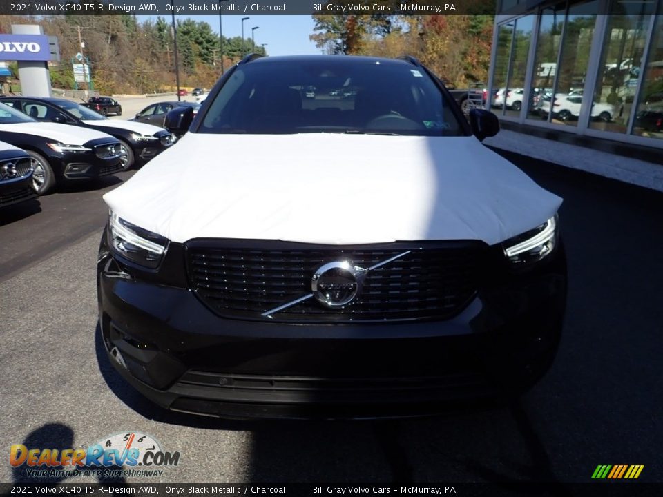 2021 Volvo XC40 T5 R-Design AWD Onyx Black Metallic / Charcoal Photo #6