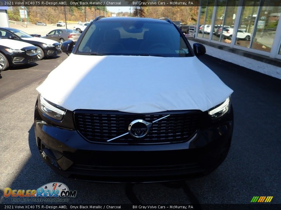 2021 Volvo XC40 T5 R-Design AWD Onyx Black Metallic / Charcoal Photo #6