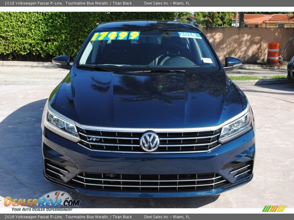 2018 Volkswagen Passat R-Line Tourmaline Blue Metallic / Titan Black Photo #3