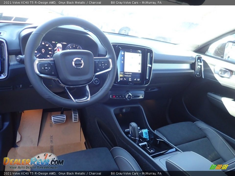 Charcoal Interior - 2021 Volvo XC40 T5 R-Design AWD Photo #10