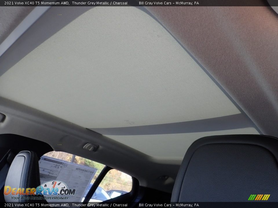 2021 Volvo XC40 T5 Momentum AWD Thunder Grey Metallic / Charcoal Photo #13